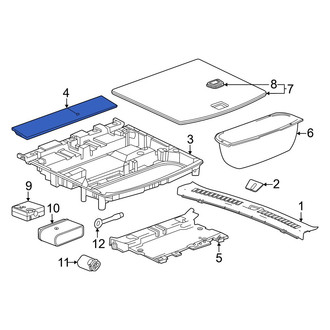 Honda OE - Rear Trunk Trim Panel