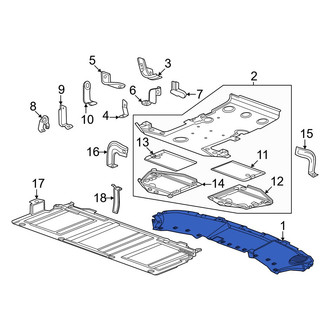 Honda OE - Rear Bumper Splash Shield