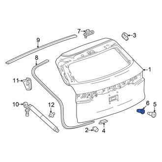 Honda OE - License Plate Bracket Nut