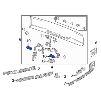 Honda OE - Rear License Plate Light Assembly