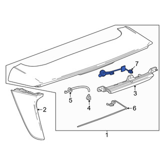 Honda OE - Rear Center High Mount Stop Light Wiring Harness