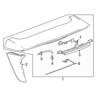 Honda OE - Lift Gate - Spoiler