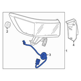 Honda OE - Rear Left Tail Light Wiring Harness