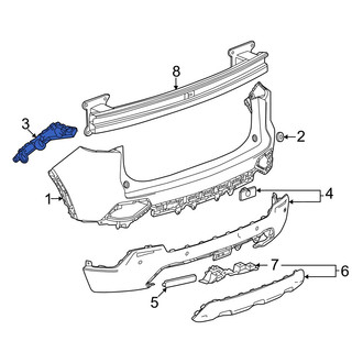 Honda OE - Rear Left Bumper Guide