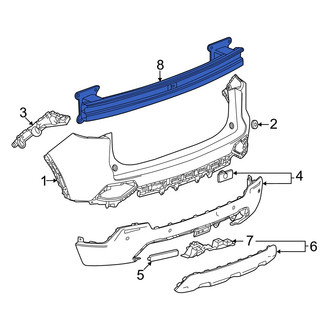 Honda OE - Rear Bumper Impact Bar