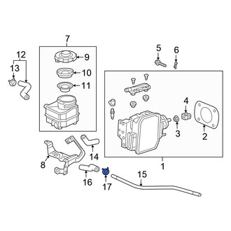 Honda OE - Power Brake Booster Vacuum Hose Clamp