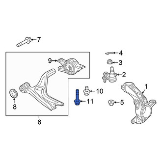 Honda OE - Front Lower Inner Suspension Control Arm Bolt