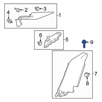 Honda OE - Upper Fender Support Bolt