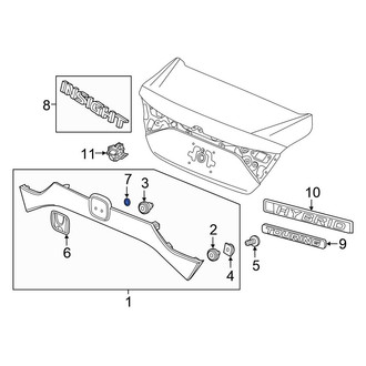 Honda OE - Liftgate Emblem Nut