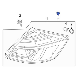 Honda OE - Outer Tail Light Grommet