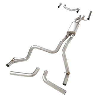 Hooker® - BlackHeart™ 409 SS Crossmember-Back Exhaust System with Split Side Exit