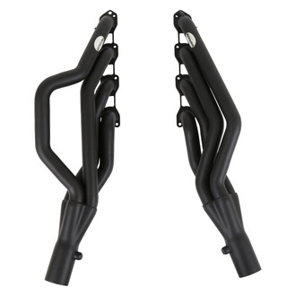 Hooker® - BlackHeart™ Mild Steel Black Painted Mid-Length Tube Exhaust Headers