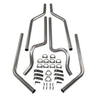 Hooker® - Dual Competition™ Header-Back Exhaust System with Split Rear Exit