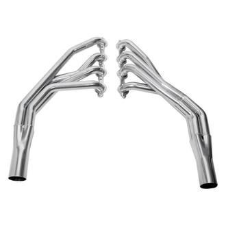 Hooker® - Super Competition™ Steel Silver Metallic Ceramic Coated Long Tube Exhaust Headers