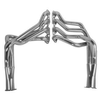 Hooker® - Super Competition™ Steel Silver Metallic Ceramic Coated Long Tube Exhaust Headers