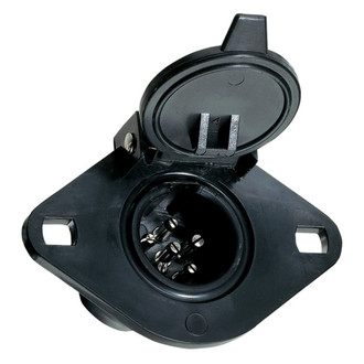 Hopkins Towing® 47155 - 4-Wire Flat to 6-Pole Round Adapter