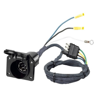 Hopkins Towing® - 7-Way RV Blade To 4-Wire Flat Pre-Wire Adapter