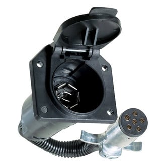 Hopkins Towing® - 7-Way RV Blade To 6-Wire Adapter with Flexible Wires