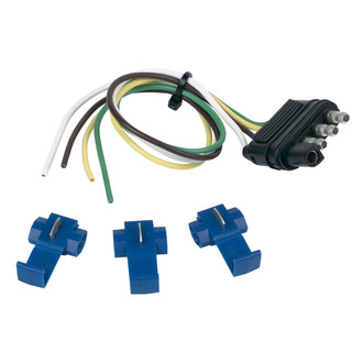 Hopkins Towing® - 12" 4-Wire Flat Trailer End Connector with 3 Splices