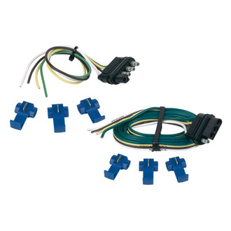 Hopkins Towing® 48205 - 48" Car End / 12" Trailer End 4-Wire Flat Connector Set with 6 Splices