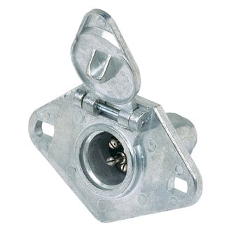 Hopkins Towing® - 4-Pole Round Heavy-Duty Connector