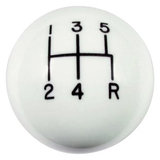 Hurst Shifters® - Manual 5-Speed Pattern White Shift Knob