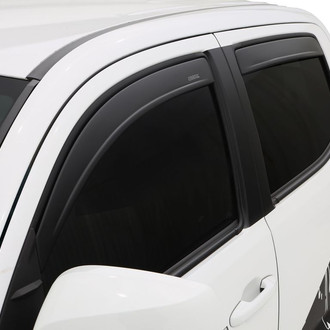 Husky® - Tape-On Low Profile Ventvisor™ Matte Black Front and Rear Window Deflectors