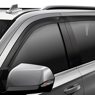 Husky® - Tape-On Low Profile Ventvisor™ Matte Black Front and Rear Window Deflectors