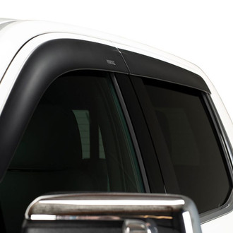 Husky® - Tape-On Low Profile Ventvisor™ Matte Black Front and Rear Window Deflectors