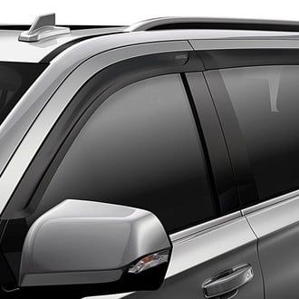 Husky® - Tape-On Low Profile Ventvisor™ Matte Black Front and Rear Window Deflectors
