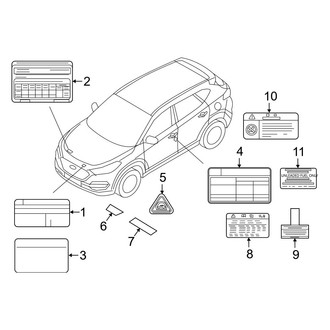 Hyundai OE - Information Labels - Labels