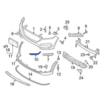 Hyundai OE - Front Left Bumper Trim