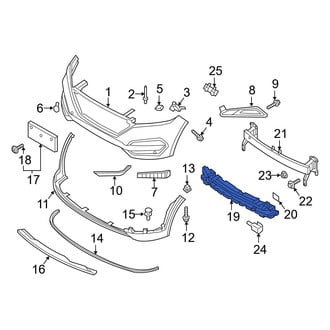 Hyundai OE - Front Bumper Impact Absorber