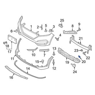 Hyundai OE - Front Bumper Cover Retainer