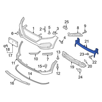 Hyundai OE - Rear Bumper Impact Bar