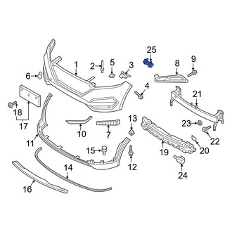 Hyundai OE - Front Left Bumper Cover Bracket