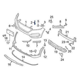 Hyundai OE - Bumper Cover Rivet