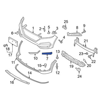 Hyundai OE - Left Lower Bumper Cover Bracket