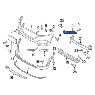 Hyundai OE - Front Left Fog Light Trim