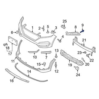 Hyundai OE - Outer Bumper Cover Screw