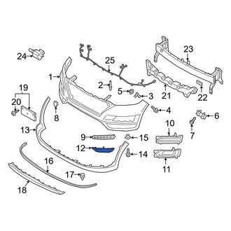Hyundai OE - Front Left Bumper Trim