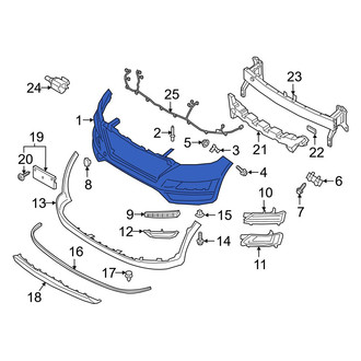 Hyundai OE - Front Upper Bumper Cover