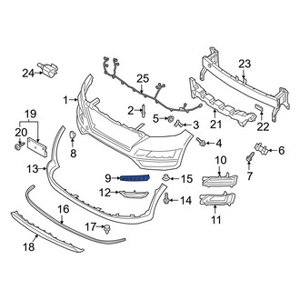 Hyundai OE - Right Lower Bumper Cover Bracket