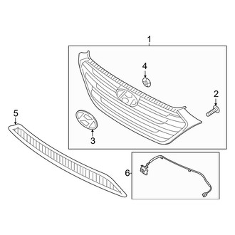 Hyundai OE - Front Bumper & Grille - Grille & Components