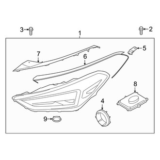 Hyundai OE - Front Lamps - Headlamp Components (LED)