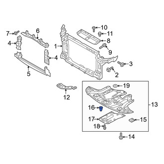 Hyundai OE - Fender Liner Retainer