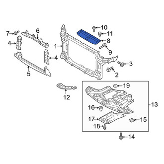 Hyundai OE - Front Radiator Support Access Cover