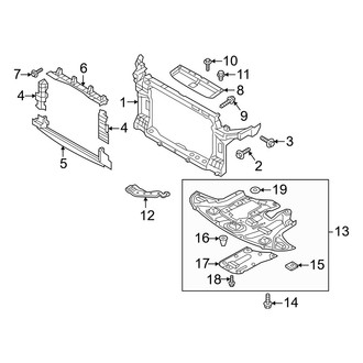 Hyundai OE - Radiator Support (Gas)