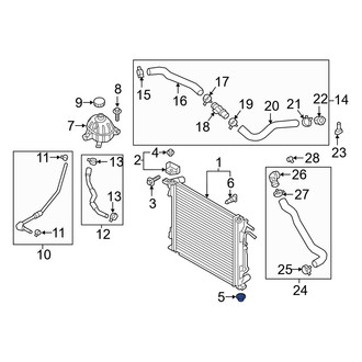 Hyundai OE - Lower Radiator Insulator