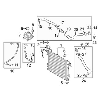 Hyundai OE - Cooling - Radiator & Components (1.6L)